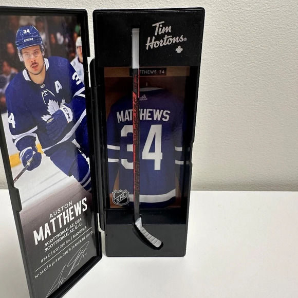 Tim Hortons NHL superstar collectible  sticks 34 Matthews - Picture 9 of 9